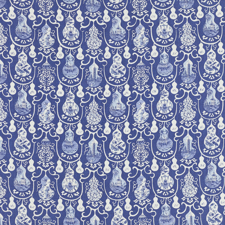 Schumacher 822B39 IMARI BY RAOUL in DELFT Fabric - RAOUL TEX