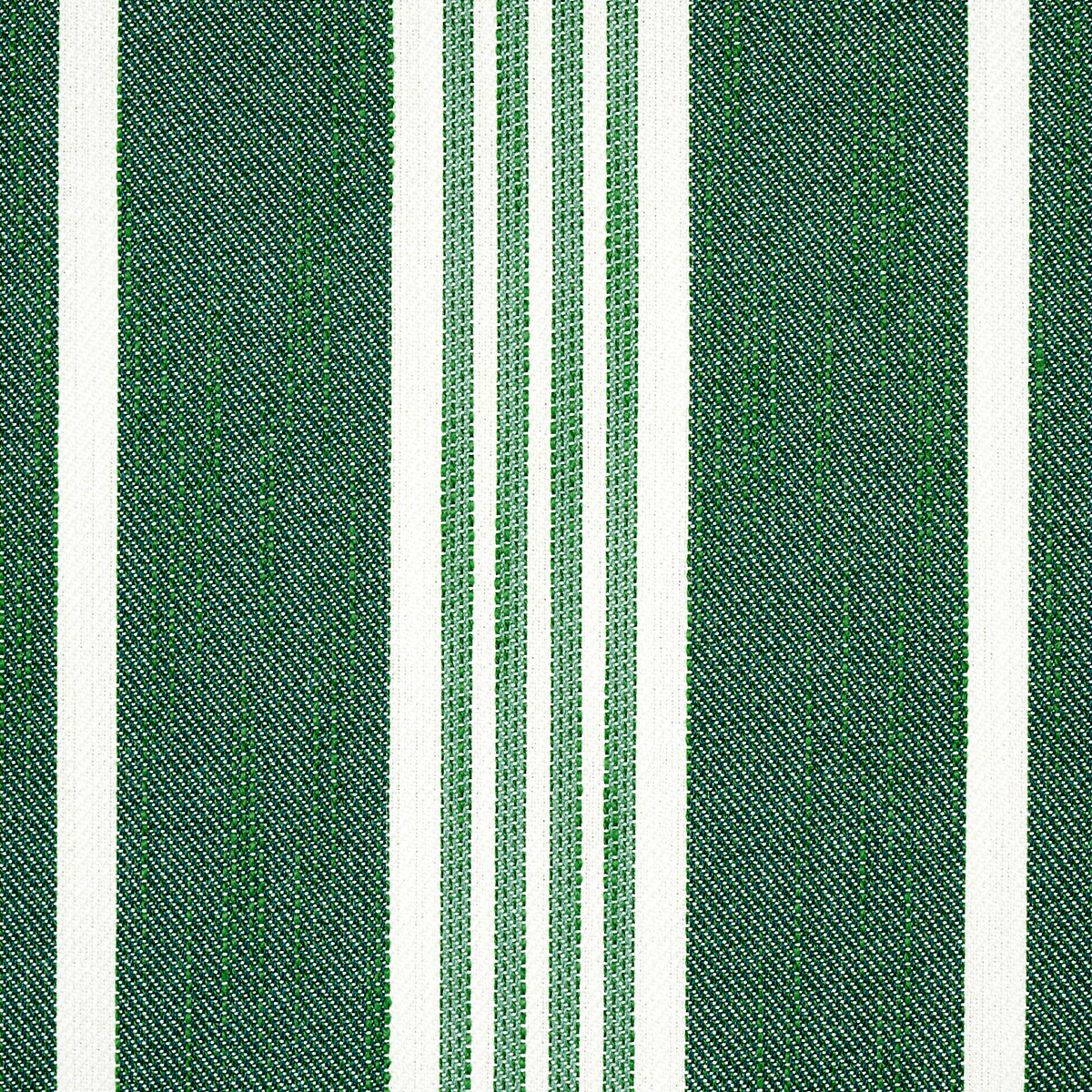 Schumacher Hampton Stripe Indoor/Outdoor Emerald Fabric
