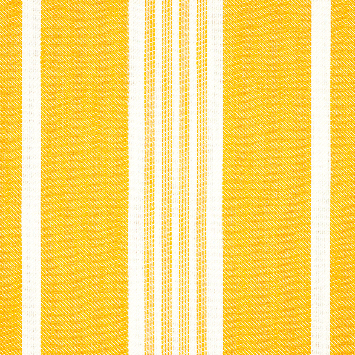 Schumacher Hampton Stripe Indoor/Outdoor Canary Fabric