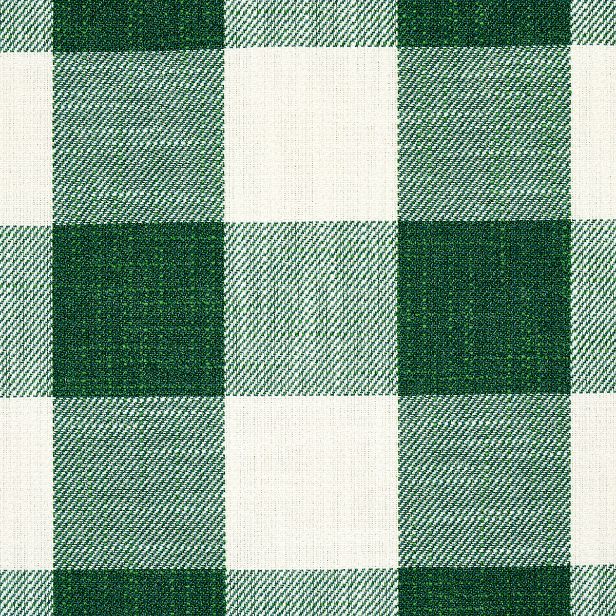 Schumacher Picnic Indoor/Outdoor Emerald Fabric - Eade's Wallpaper