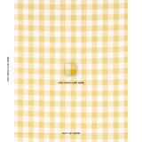 Schumacher Picnic Indoor/Outdoor Canary Fabric - Eade's Wallpaper