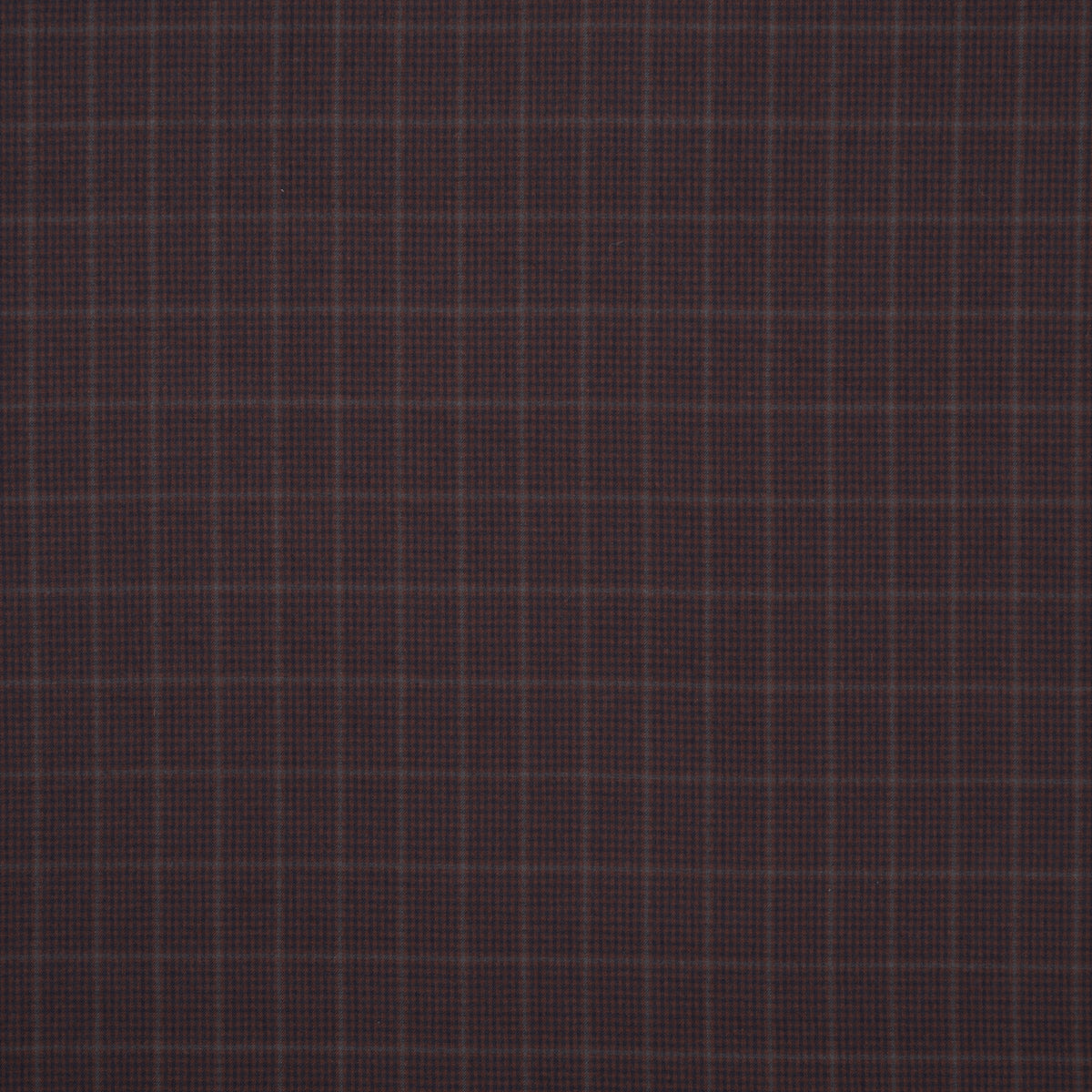 Schumacher Aldridge Wool Houndstooth Burgundy Fabric