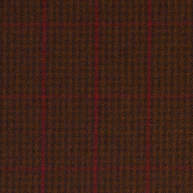 Schumacher 82334 ALDRIDGE WOOL HOUNDSTOOTH in MOCHA Fabric -
