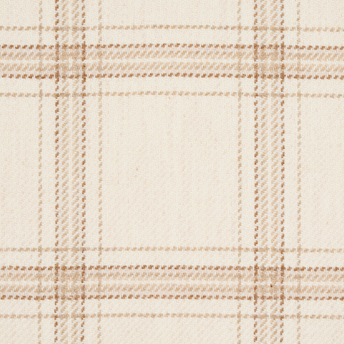Schumacher Blackburn Merino Plaid Ivory Fabric