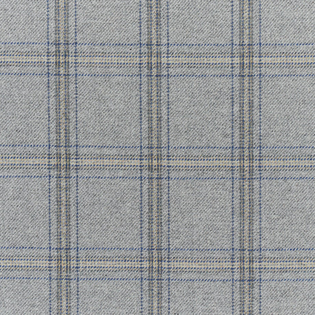 Schumacher Blackburn Merino Plaid Grey Fabric