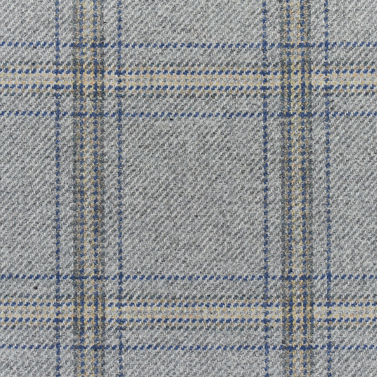 Schumacher Blackburn Merino Plaid Grey Fabric