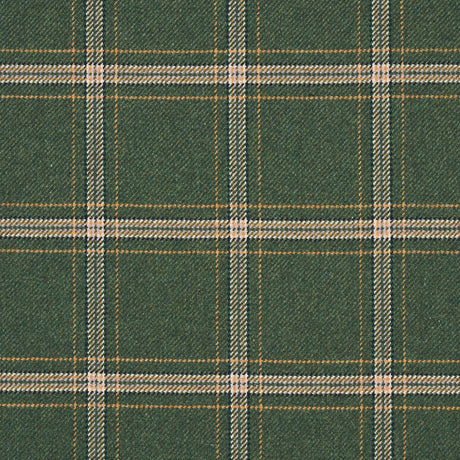 Schumacher Blackburn Merino Plaid Green Fabric