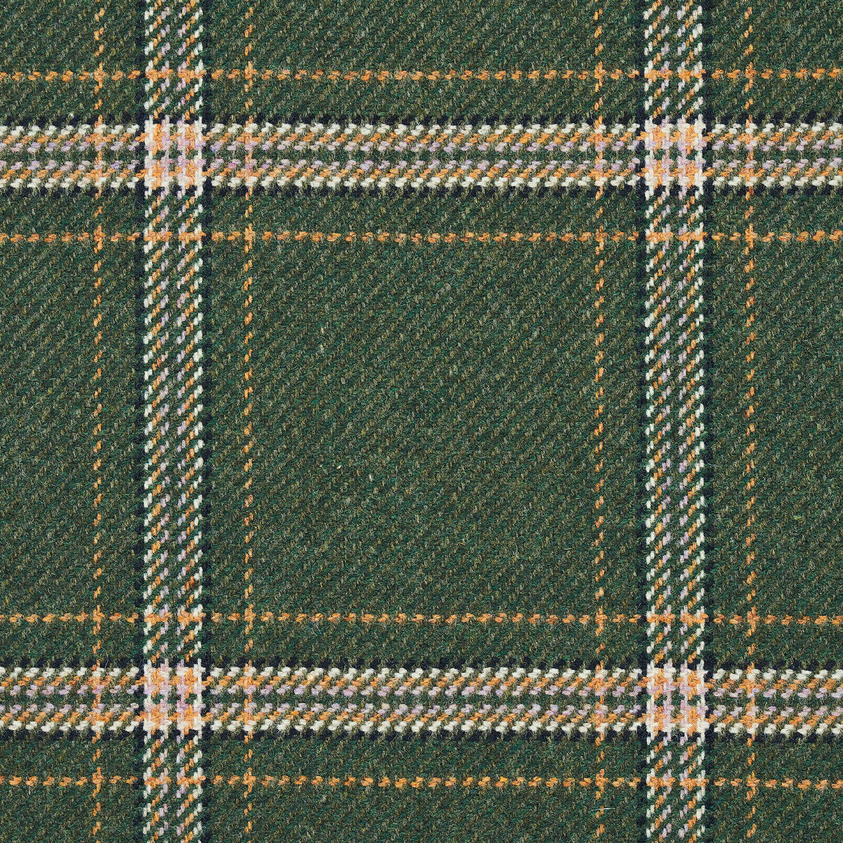 Schumacher Blackburn Merino Plaid Green Fabric