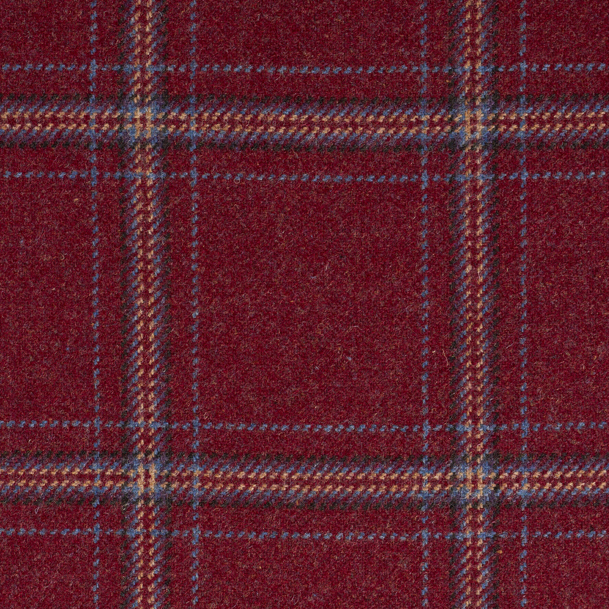 Schumacher 82344 BLACKBURN MERINO PLAID in REDWOOD Fabric - 