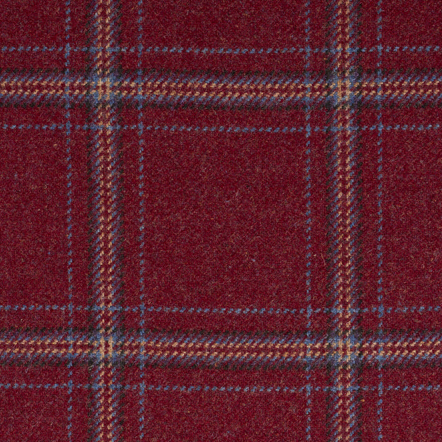 Schumacher 82344 BLACKBURN MERINO PLAID in REDWOOD Fabric - 