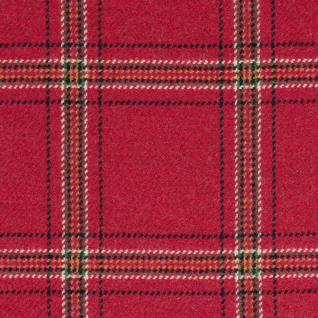 Schumacher 82345 BLACKBURN MERINO PLAID in CRIMSON Fabric - 