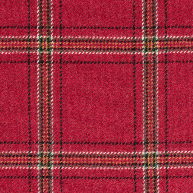 Schumacher 82345 BLACKBURN MERINO PLAID in CRIMSON Fabric - 