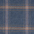 Schumacher 82346 BLACKBURN MERINO PLAID in DENIM Fabric - PA