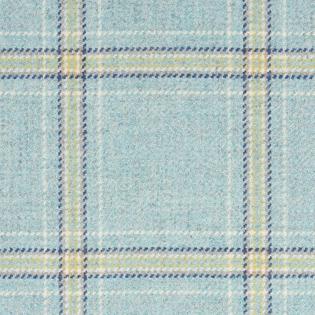 Schumacher 82347 BLACKBURN MERINO PLAID in ROBIN'S EGG Fabri