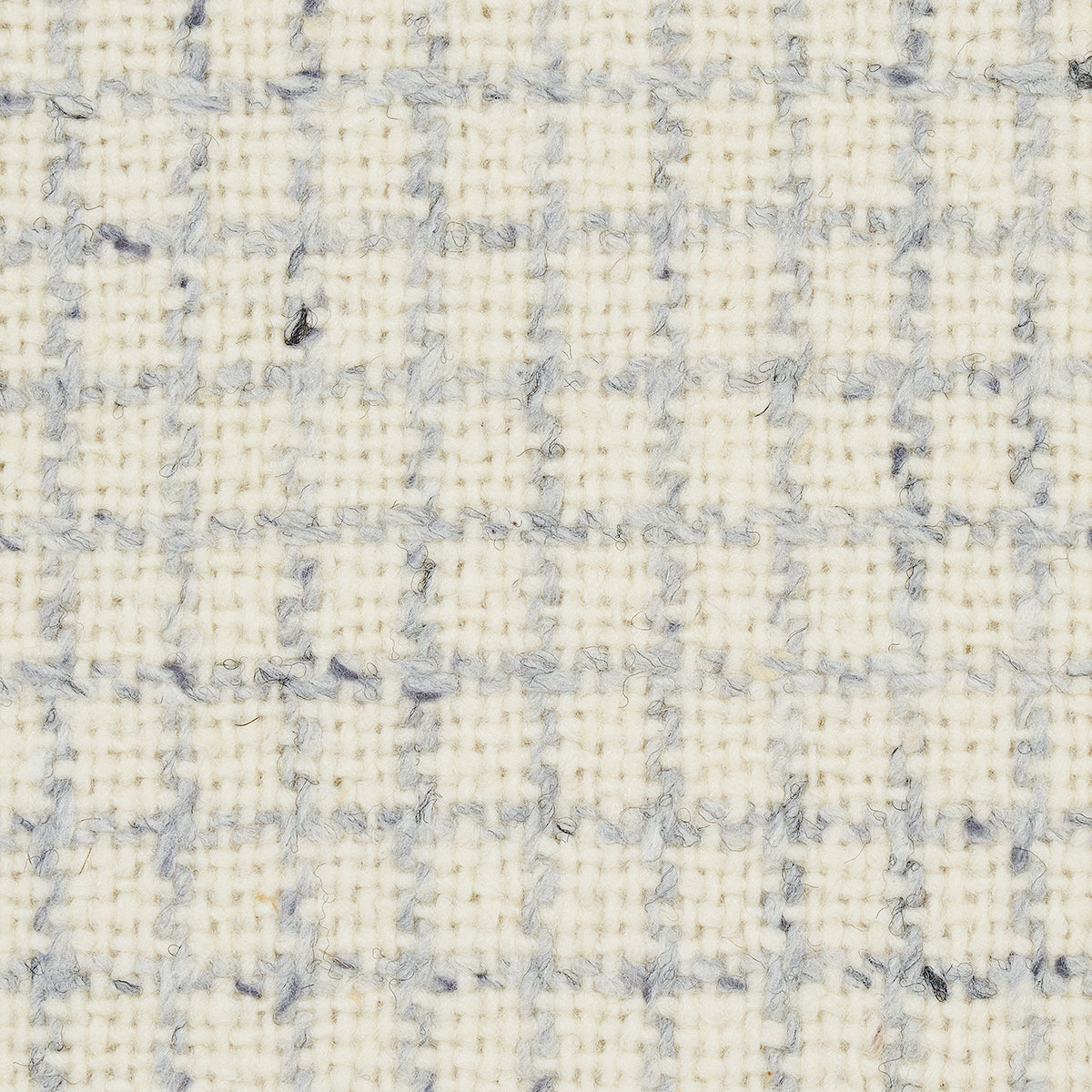 Schumacher Hudson Wool Check Ivory Fabric