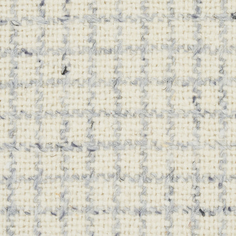Schumacher Hudson Wool Check Ivory Fabric