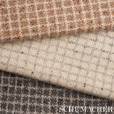 Schumacher Hudson Wool Check Ivory Fabric