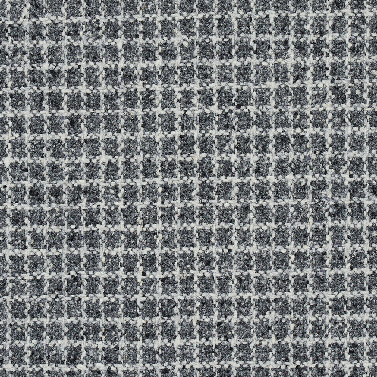 Schumacher Hudson Wool Check Grey Fabric