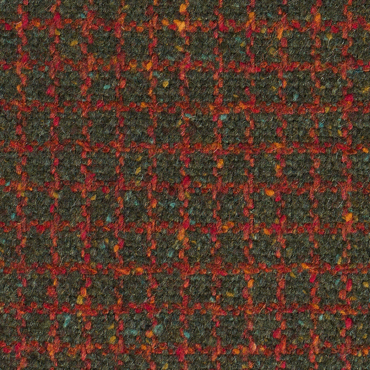 Schumacher 82353 HUDSON WOOL CHECK in FOREST GREEN Fabric - 