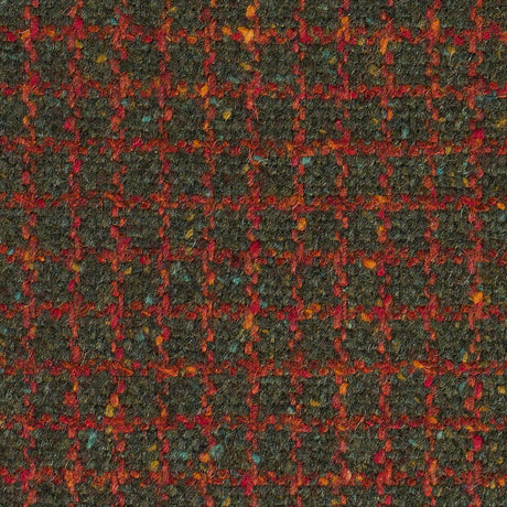 Schumacher 82353 HUDSON WOOL CHECK in FOREST GREEN Fabric - 