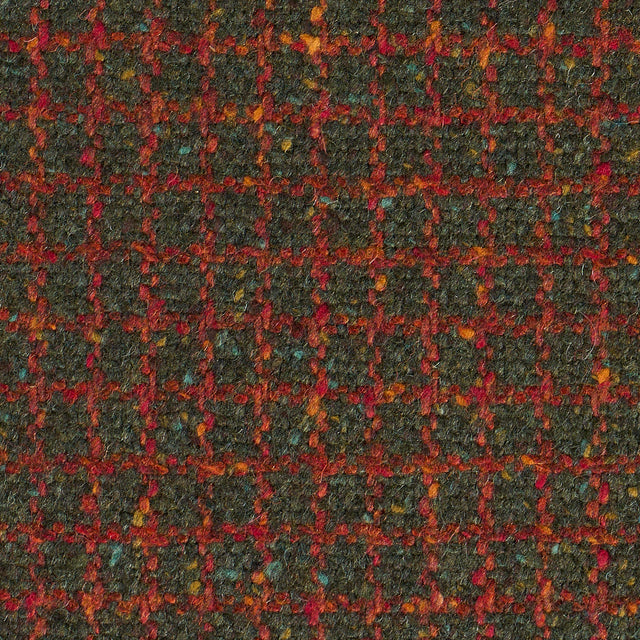 Schumacher 82353 HUDSON WOOL CHECK in FOREST GREEN Fabric - 
