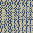 Schumacher 823U59 SURINAME in INDIGO Fabric - RAOUL TEXTILES