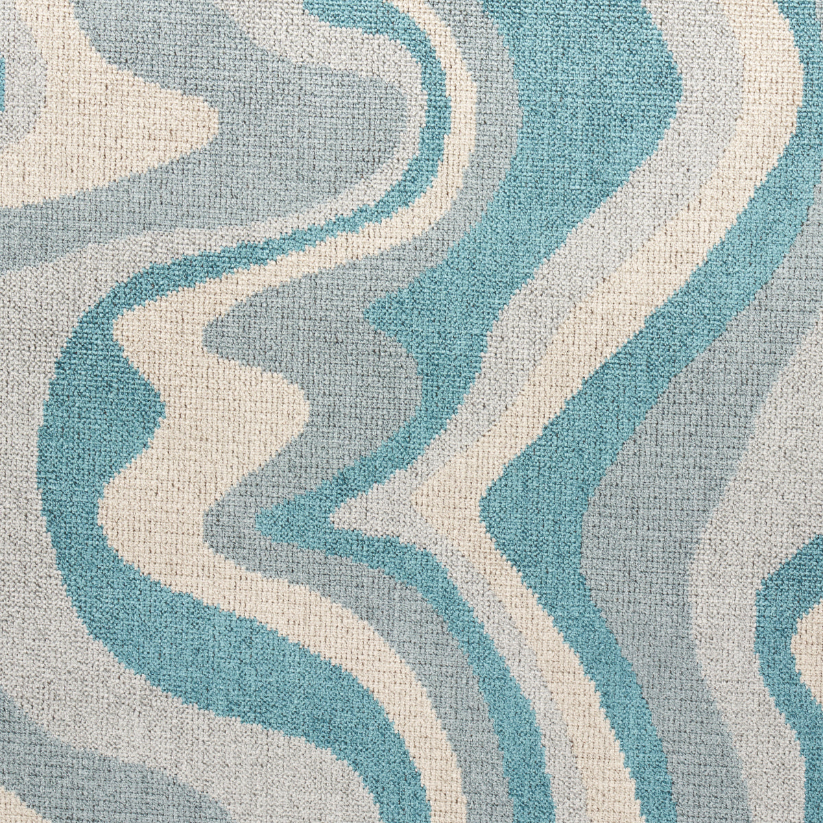 Schumacher Swirl Velvet Mineral Fabric - Eade's Wallpaper