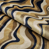 Schumacher Swirl Velvet Neutral Fabric - Eade's Wallpaper