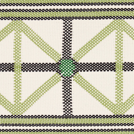Schumacher 82461 NAPOLEON INDOOR/OUTDOOR TAPE in MOSS Trim -