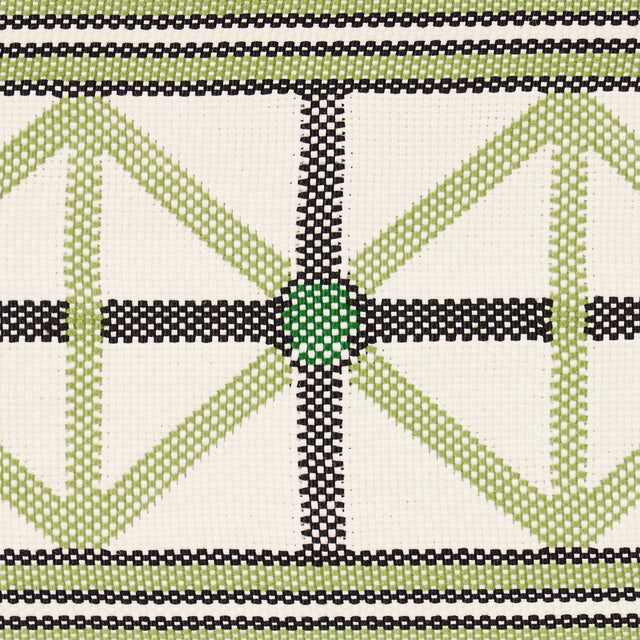 Schumacher 82461 NAPOLEON INDOOR/OUTDOOR TAPE in MOSS Trim -