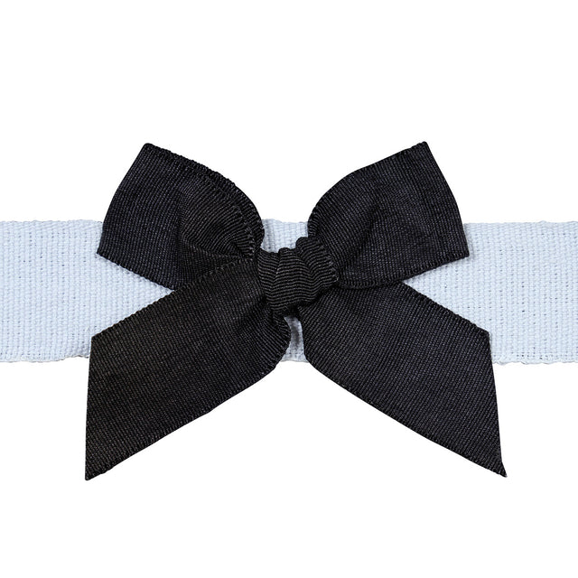 Schumacher 82470 CLAUDIA TAPE in BLACK ON SKY Trim - CHARLAP
