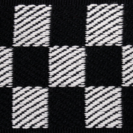 Schumacher 82480 ZEE TAPE in BLACK & IVORY Trim - CHARLAP HY