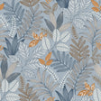 Veer Decor Allure Foliage Blue Wallpaper 8249-AI4