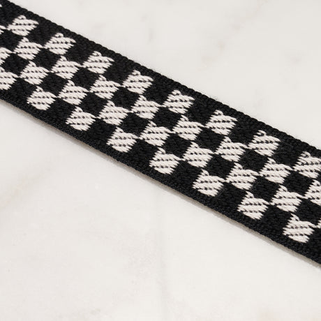 Schumacher 82490 ZEE TAPE NARROW in BLACK & IVORY Trim - CHA