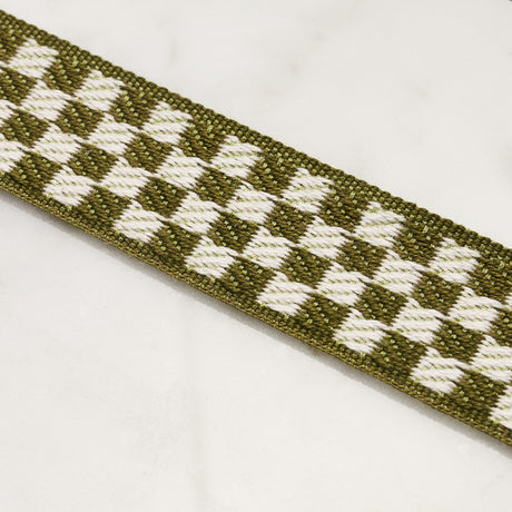 Schumacher 82491 ZEE TAPE NARROW in OLIVE Trim - CHARLAP HYM
