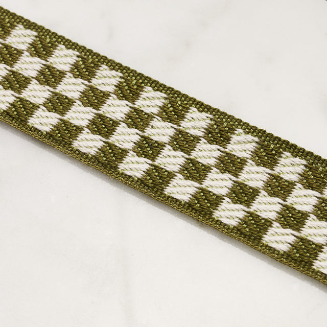 Schumacher 82491 ZEE TAPE NARROW in OLIVE Trim - CHARLAP HYM