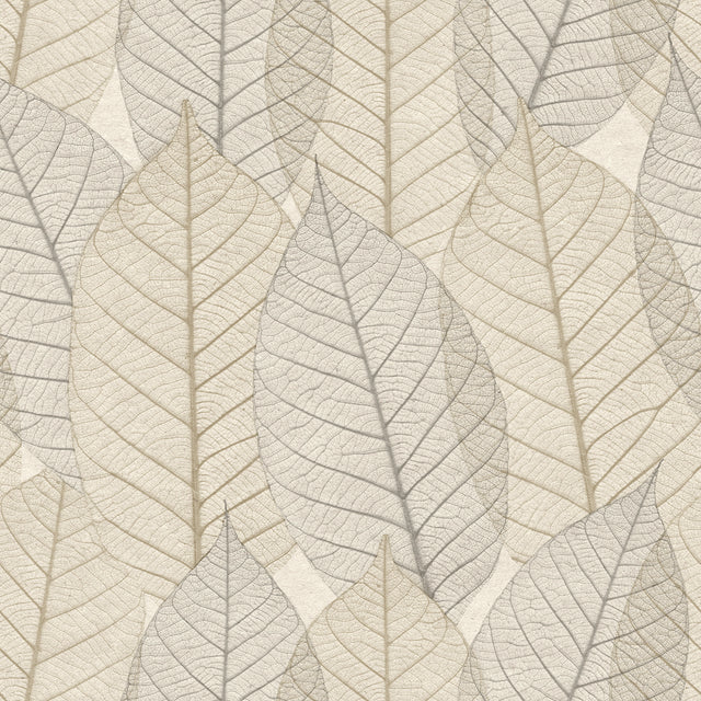 Veer Decor Leaf Lace Cream Wallpaper 8250-AE1