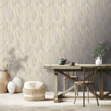 Veer Decor Leaf Lace Cream Wallpaper 8250-AE1