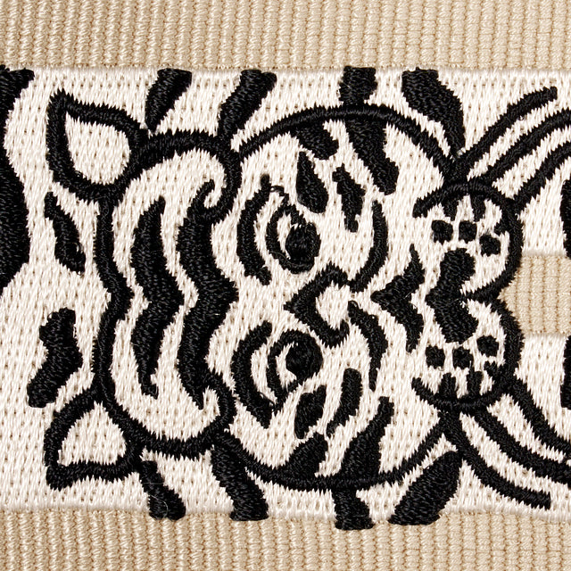Schumacher 82510 LE TIGRE EMBROIDERED TRIM in NEUTRAL Trim -