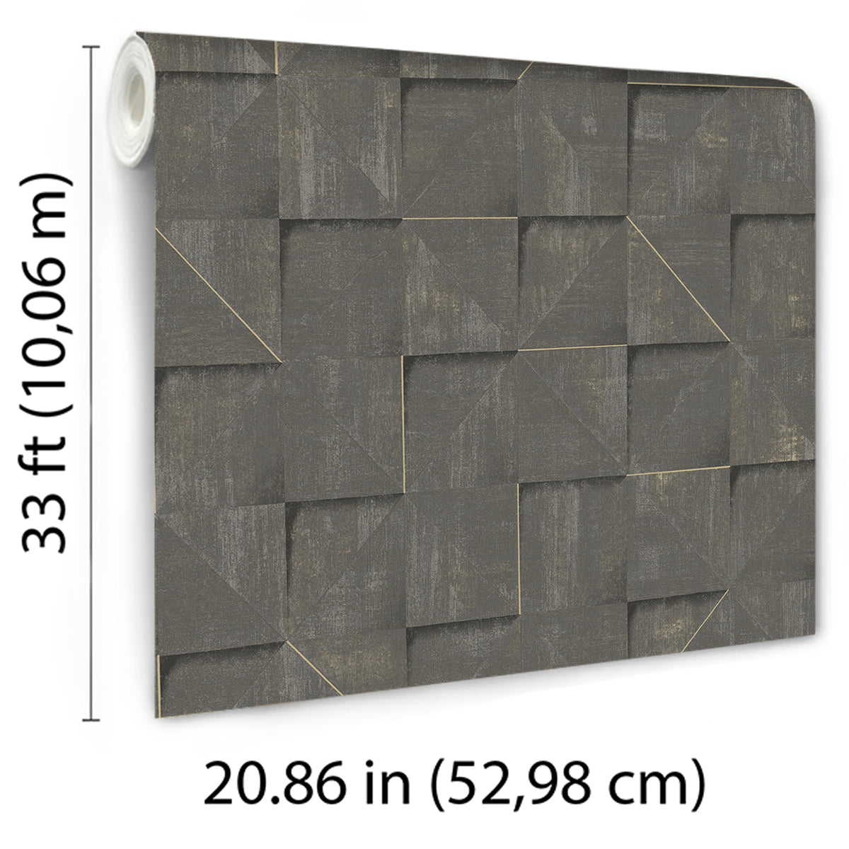 Veer Decor Prism Grid Brown Wallpaper 8252-AG4