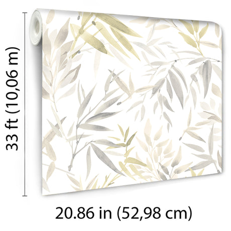 Veer Decor Painted Canopy Beige Wallpaper 8252-AI1