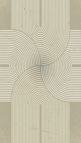 Veer Decor Mod Curves Beige Wall Mural 8253-AA2