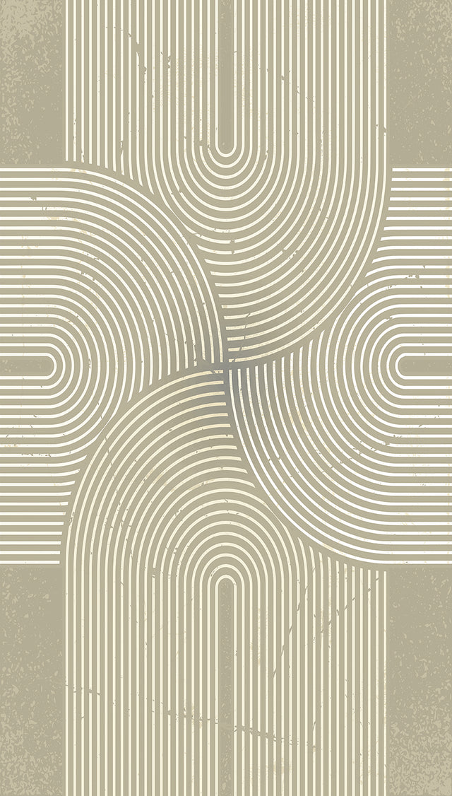 Veer Decor Mod Curves Beige Wall Mural 8253-AA2