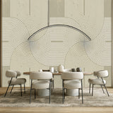 Veer Decor Mod Curves Beige Wall Mural 8253-AA2