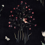 Schumacher Primavera Velvet Black Fabric - Eade's Wallpaper