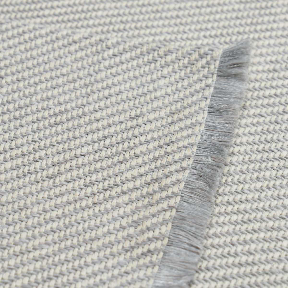 Schumacher Outdoor Heavyweight Twill Grey Fabric