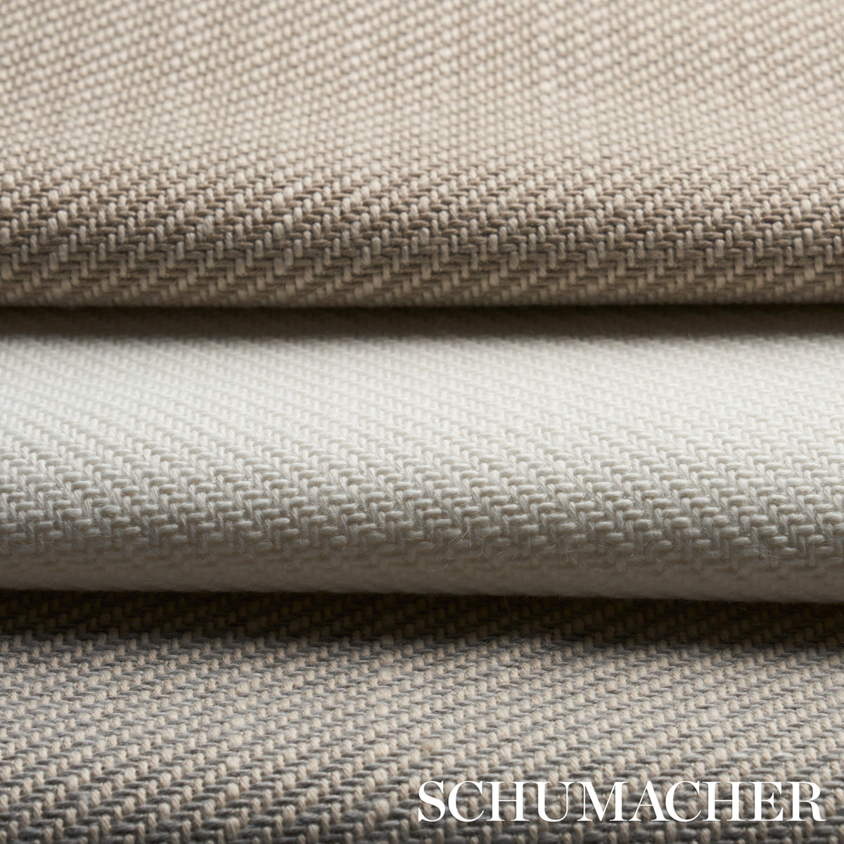 Schumacher Outdoor Heavyweight Twill Grey Fabric