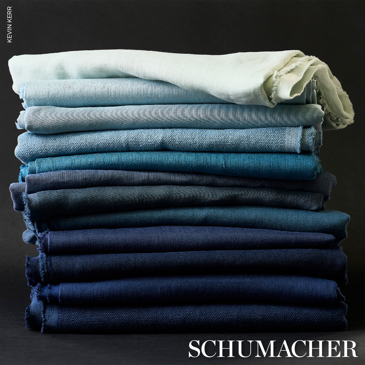 Schumacher 82621 MARCO PERFORMANCE LINEN in MIST Fabric - PE