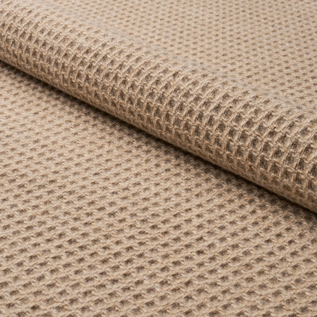 Schumacher Walden Wool Texture Wheat Fabric - Eade's Wallpaper