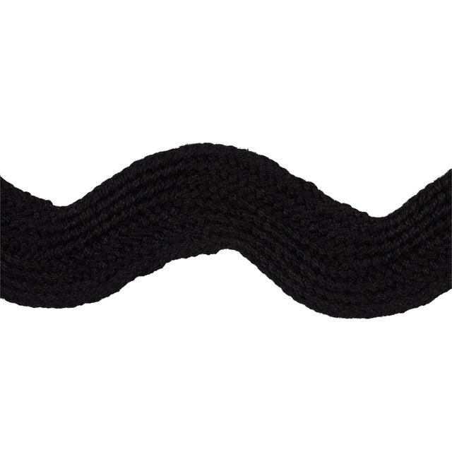 Schumacher 82724 RIC RAC TAPE LARGE in BLACK Trim - NEW OLD-